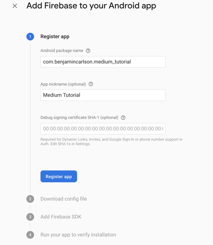 Firebase Console